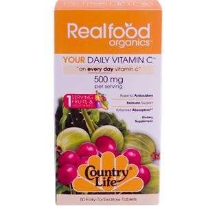  Country Life Your Daily Vitamin C, 60 Count Health 