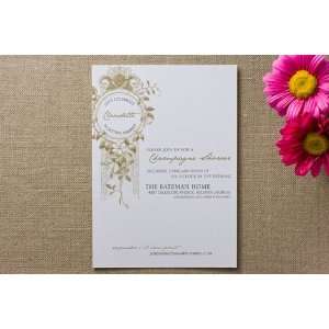   Champagne Bridal Shower Invitations by Wile
