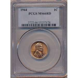  1944 P PCGS MS66RD Lincoln Cent 