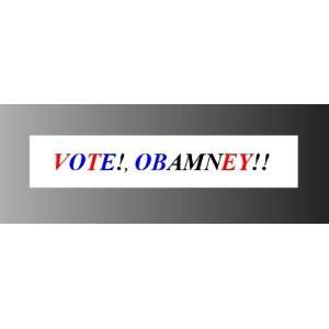 Obama Romney 2012 election sticker vinyl decal 10 x 2
