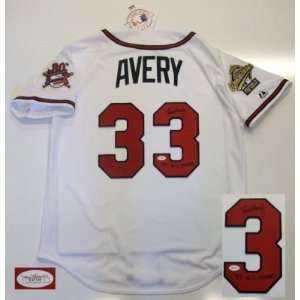    Steve Avery Autographed Jersey   World Series: Sports & Outdoors