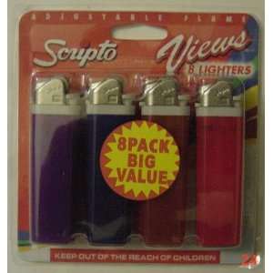   Flame Lighters (8 Assorted Colored Lighters) 