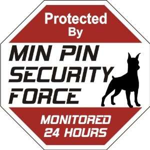   Pincher Dog Yard Sign Security Force Miniature Pincher Pet Supplies