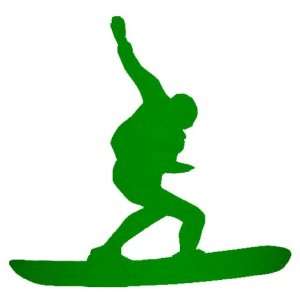  Skydiving SkyBoarding Decal Sticker   Bright Green 