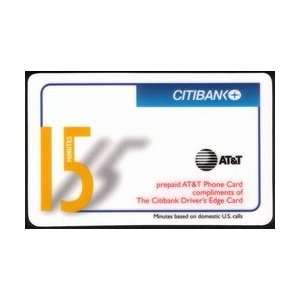  Collectible Phone Card: 15m Citibank Drivers Edge Card 