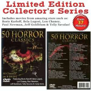  50 HORROR CLASSIC MOVIES   4 DVD Collection: Everything 