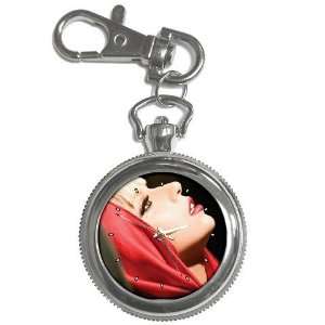  Beautiful Lady Gaga Collectible Silver Keychain Watch 