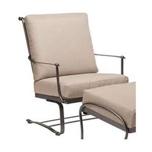  Juno Cushioned Spring Lounge Chair   Wrought Iron Patio 