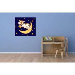   Over The Moon Wall Decal Sticker Graphic By LKS Trading Post: Baby