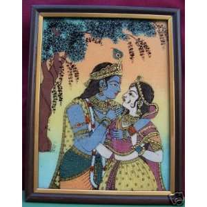  Radha & Krishna enjoying under the tree, A Gem Art 