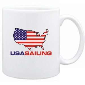  New  Usa Sailing / Map  Mug Sports