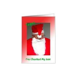  Tegan Santas Checking His List Card Health & Personal 