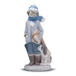  LLADRO LLADRO 01005220 5220 WINTER BOY WITH DOG INVIERNO 