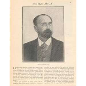  1902 Emile Zola French Author 
