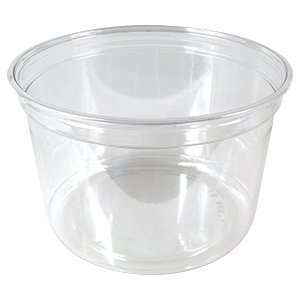  Solo DM16R 0090 Bare 16 oz. Clear Deli Container Recycled 
