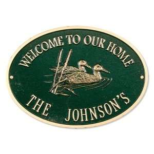  Welcome Wall Plaques: Duck Pair Plaques: Home & Kitchen