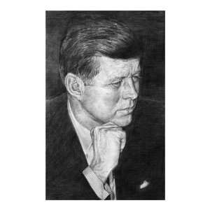  President John F. Kennedy Giclee Poster Print by Tibor G 