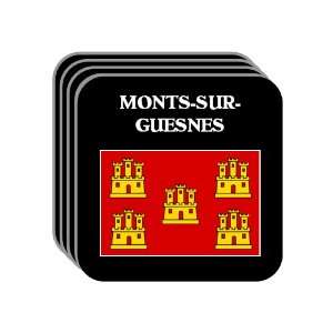Poitou Charentes   MONTS SUR GUESNES Set of 4 Mini Mousepad Coasters