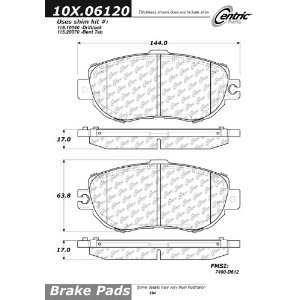  Centric Parts, 102.06120, CTek Brake Pads Automotive
