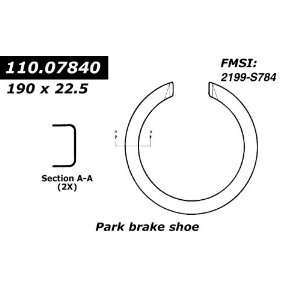  Centric Parts, 111.07840, Centric Brake Shoes Automotive