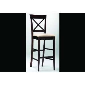  Cross Back Kitchen Bar Stool Chair Wood Counter Stools 