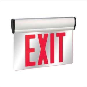  Double Face Red LED Edge Lit Exit Sign: Home Improvement
