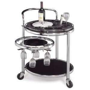  NP Minibar 03 Chrome Plated Wine Trolly: Home & Kitchen