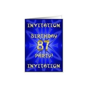  87 Years old Birthday Party invitation Card: Toys & Games