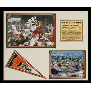 Miami Hurricanes   Miami on Top Tribute Framed Collage:  