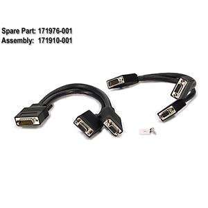 Compaq G200 Matrox Millenium MMS Quad Analog VGA Video Cable Kit G550 