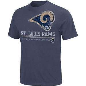  St. Louis Rams Submariner T Shirt (Navy): Sports 
