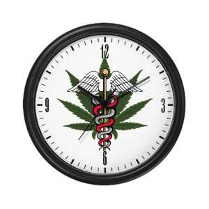  Wall Clock Medical Marijuana Symbol 