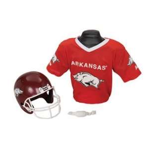   Sports Arkansas Razorbacks Football Helmet & Jersey Top Set: Sports