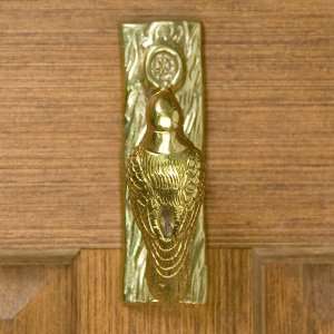   Woodpecker Door Knocker   Polished & Lacquered Brass: Home Improvement