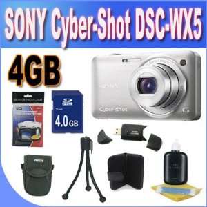  Sony DSC WX5 Silver WX Series, 3D Sweep Panorama, Exmor R 