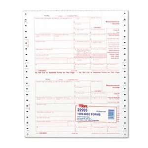   1099 Tax Form, 5 1/2 x 8, Five Part Carbonless, 24 Forms: Electronics