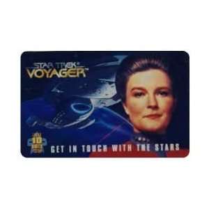  Collectible Phone Card Star Trek 10u Captain Janeway 
