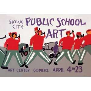  Sioux City Public School Art 28X42 Canvas: Home & Kitchen