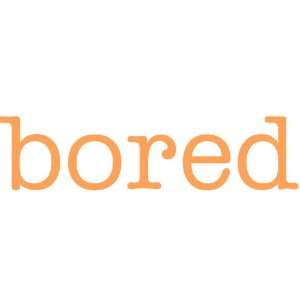  bored Giant Word Wall Sticker: Home & Kitchen
