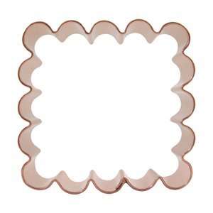  Square Cookie Cutter (Scalloped Edge): Kitchen & Dining