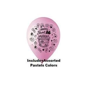   Sweet 16 Latex 50s   Latex Balloon Foil: Health & Personal Care