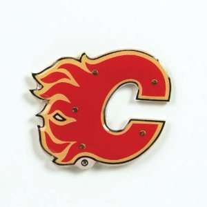 Pack of 24 NHL Calgary Flames Flashing Hockey Team Logo Pins:  