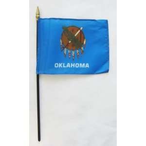  Oklahoma   4 x 6 State Stick Flag Patio, Lawn & Garden