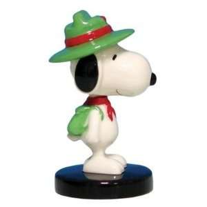  Peanuts Snoopy Mini Bobble Figurine  Beagle Scout