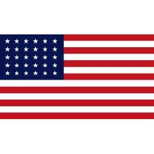  3 x 5 Feet 30 Star U.S. Flag (1848 1851) Nylon   indoor 