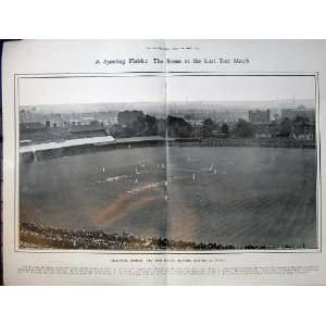  1907 Test Match England Cricket Sport Foster Batting