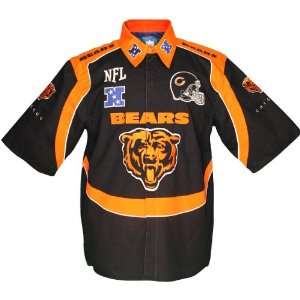  NFL Chicago Bears Endzone Button Up Shirt Large: Sports 