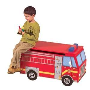 Guidecraft Fire Truck Toy Box: Baby