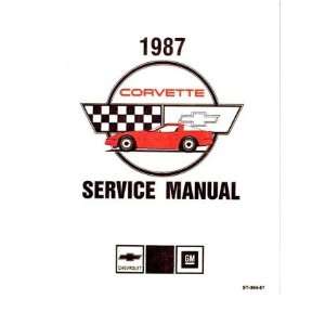 1987 CORVETTE Shop Service Repair Manual Book