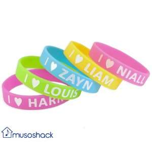   Direction Silicone Wristbands, One Direction Bracelet, 1D, Musoshack